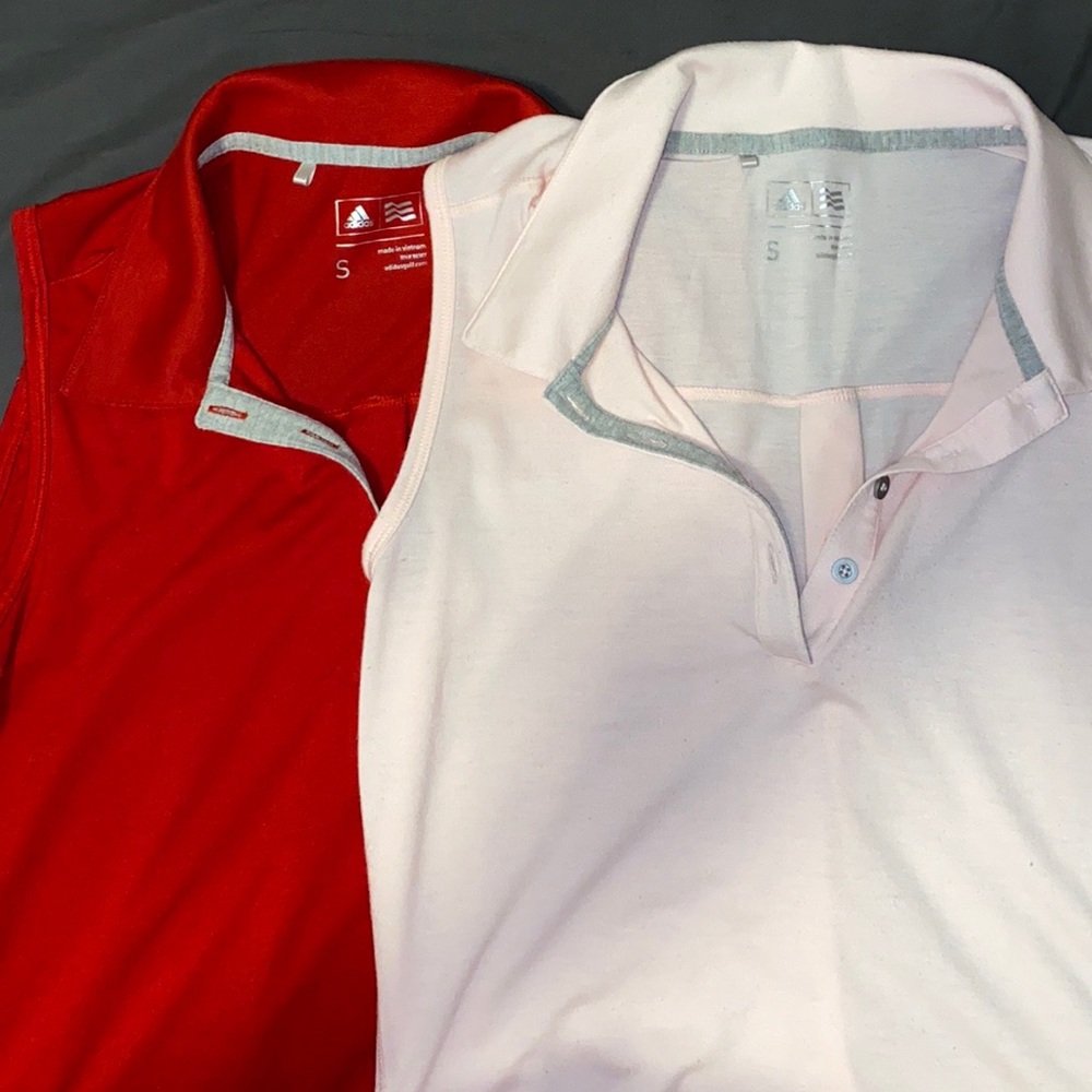 Adidas golf shirts x 2!